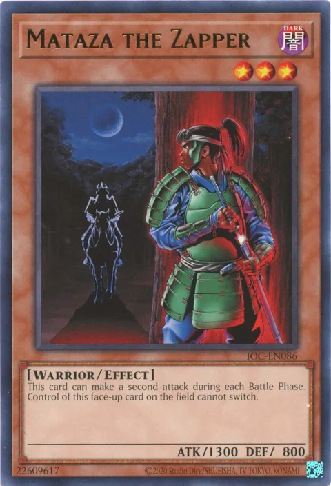 Mataza the Zapper IOC-EN086 Yu-Gi-Oh card from Invasion of Chaos (25th Anniversary Edition)