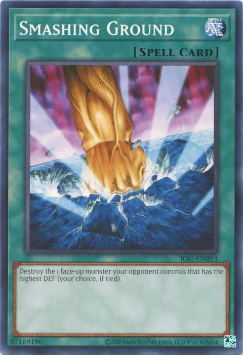 Smashing Ground IOC-EN093 IOC-EN Unlimited Common Yu-Gi-Oh card from Invasion of Chaos (25th Anniversary Edition)