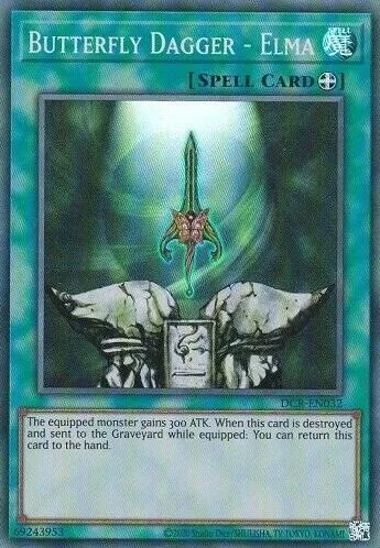 Butterfly Dagger - Elma DCR-EN032 DCR-EN Unlimited Super Rare Yu-Gi-Oh card from Dark Crisis (25th Anniversary Edition)