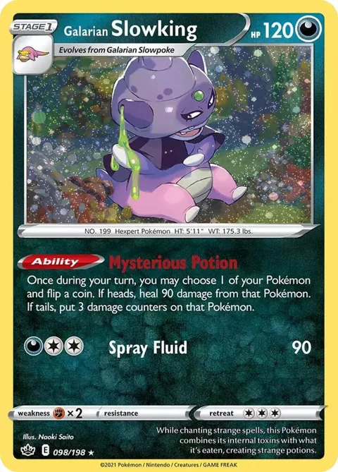 Galarian Slowking Cosmos Holo #098/198 Holofoil Pokémon card from Miscellaneous Cards & Products