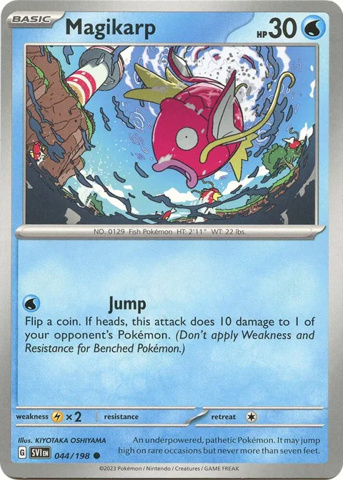 Magikarp #044/198 Pokémon card from Scarlet & Violet Base Set