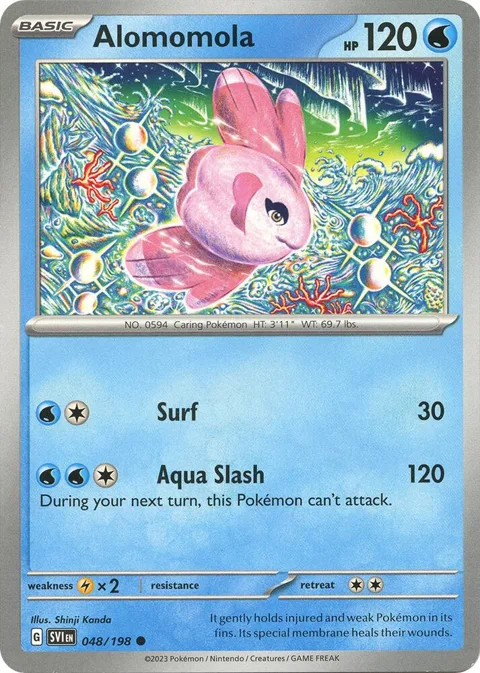 Alomomola #048/198 Pokémon card from Scarlet & Violet Base Set