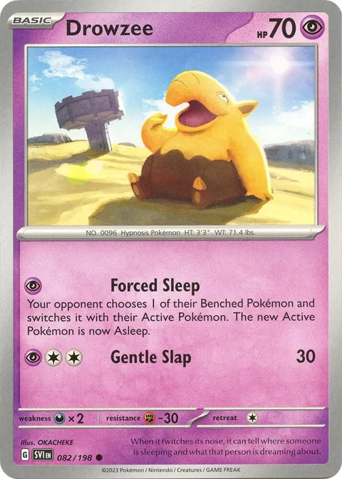 Drowzee #082/198 Pokémon card from Scarlet & Violet Base Set