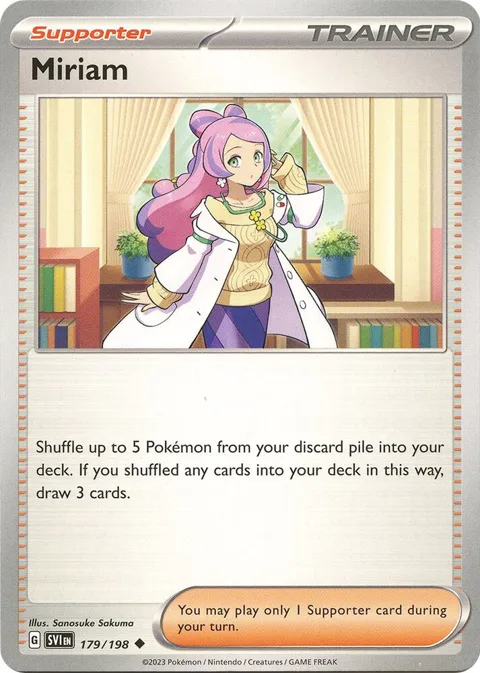 Miriam #179/198 Pokémon card from Scarlet & Violet Base Set