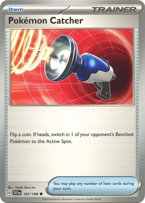 Pokemon Catcher #187/198 Pokémon card from Scarlet & Violet Base Set