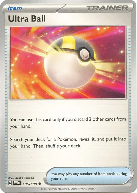 Ultra Ball #196/198 Pokémon card from Scarlet & Violet Base Set