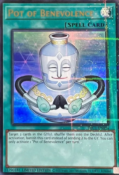 Pot of Benevolence TBC1-EN004 Yu-Gi-Oh card from The Pot Collection