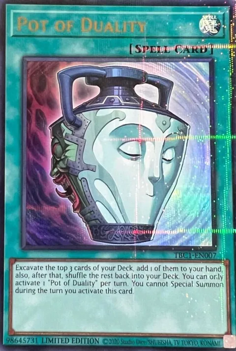 Pot of Duality TBC1-EN007 Yu-Gi-Oh card from The Pot Collection