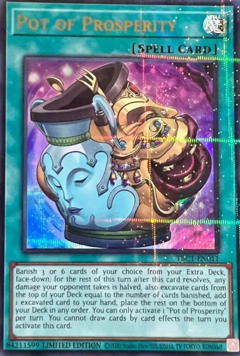 Pot of Prosperity TBC1-EN011 Yu-Gi-Oh card from The Pot Collection