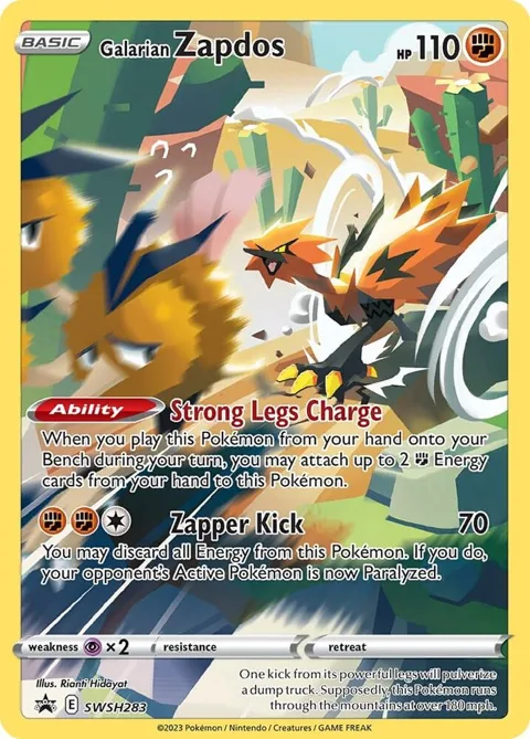 Galarian Zapdos #SWSH283 Holofoil Pokémon card from Sword & Shield Promo Cards
