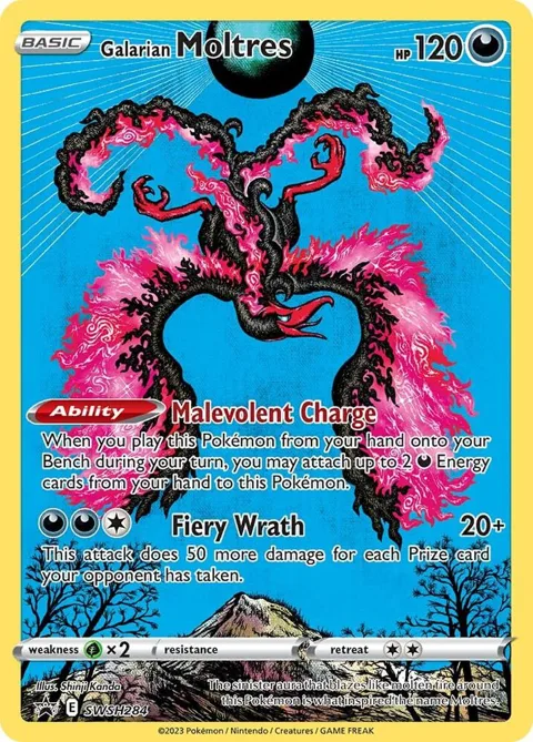 Galarian Moltres #SWSH284 Holofoil Pokémon card from Sword & Shield Promo Cards