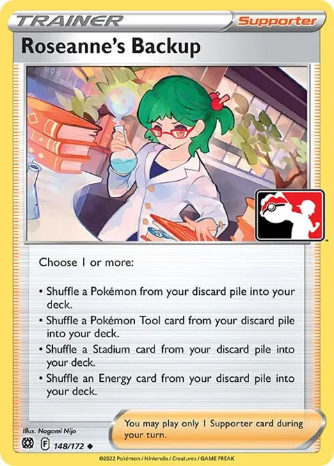 Roseanne's Backup #148/172 Pokémon card from Prize Pack Series Cards