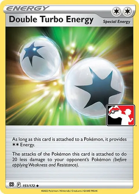 Double Turbo Energy #151/172 Pokémon card from Prize Pack Series Cards