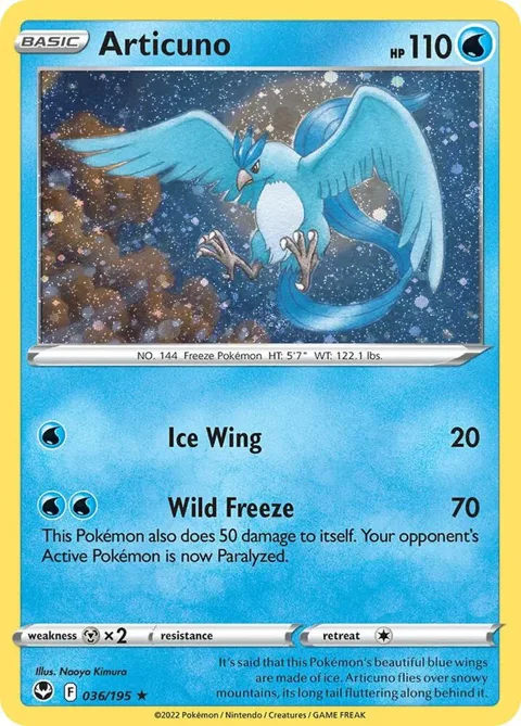 Articuno Cosmos Holo #036/195 Holofoil Pokémon card from Miscellaneous Cards & Products