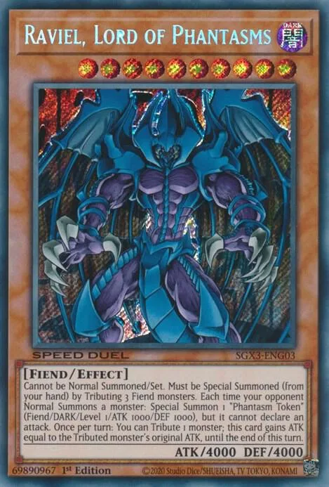 Raviel, Lord of Phantasms SGX3-ENG03 Yu-Gi-Oh card from Speed Duel GX: Duelists of Shadows