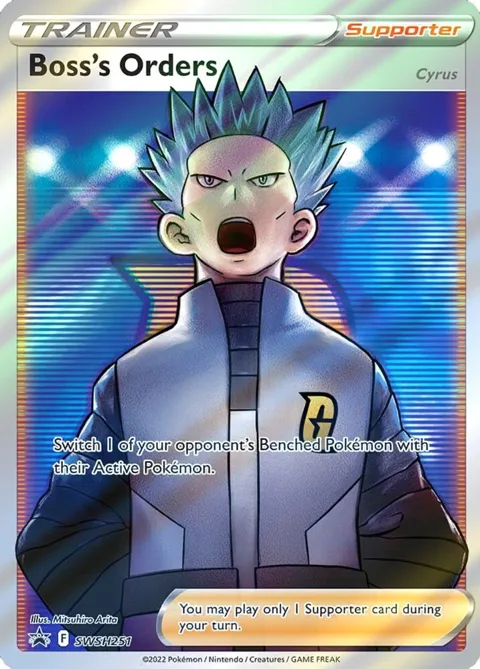 Boss's Orders Full Art #SWSH251 Holofoil Pokémon card from Sword & Shield Promo Cards