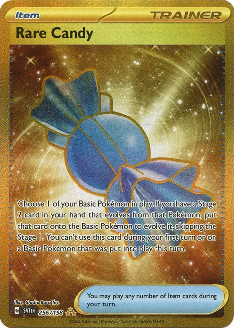 Rare Candy #256/198 Holofoil Pokémon card from Scarlet & Violet Base Set