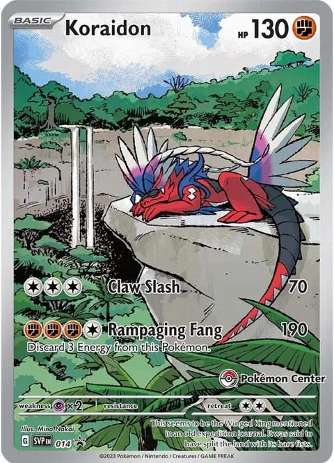 Koraidon - 014 Pokemon Center Exclusive #014 Holofoil Pokémon card from Scarlet & Violet Promo Cards