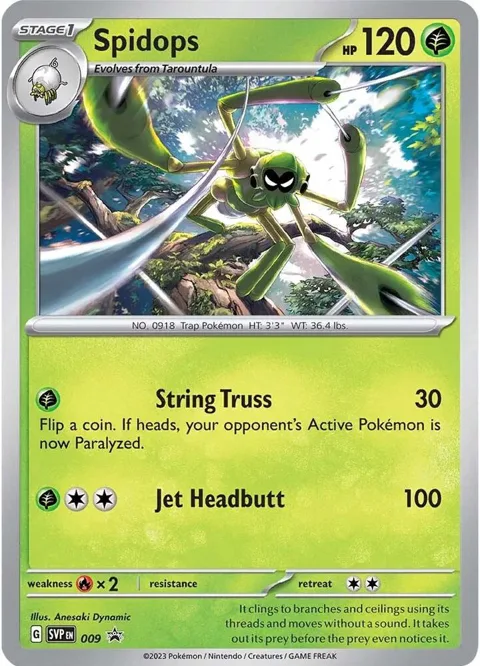 Spidops #009 Holofoil Pokémon card from Scarlet & Violet Promo Cards