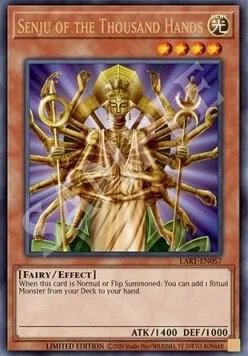 Senju of the Thousand Hands LART-EN057 Yu-Gi-Oh card from The Lost Art Promotion