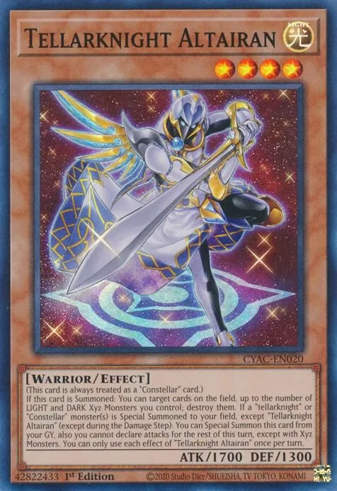 Tellarknight Altairan CYAC-EN020 Yu-Gi-Oh card from Cyberstorm Access