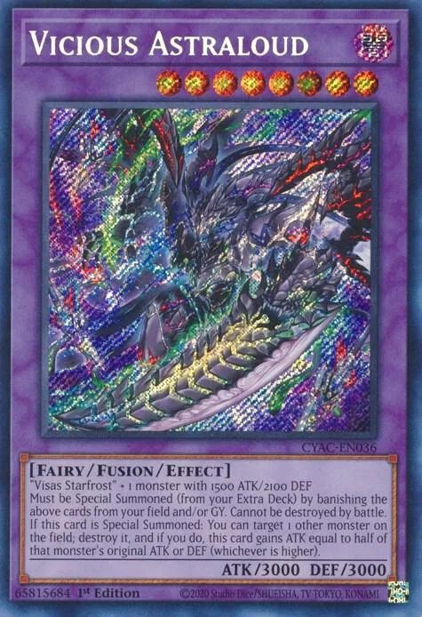 Vicious Astraloud CYAC-EN036 Yu-Gi-Oh card from Cyberstorm Access