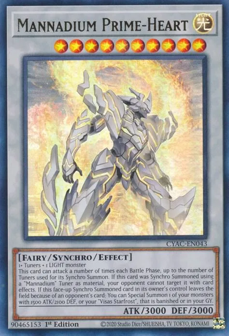 Mannadium Prime-Heart CYAC-EN043 Yu-Gi-Oh card from Cyberstorm Access