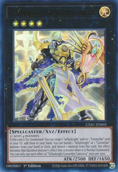 Tellarknight Constellar Caduceus CYAC-EN045 Yu-Gi-Oh card from Cyberstorm Access