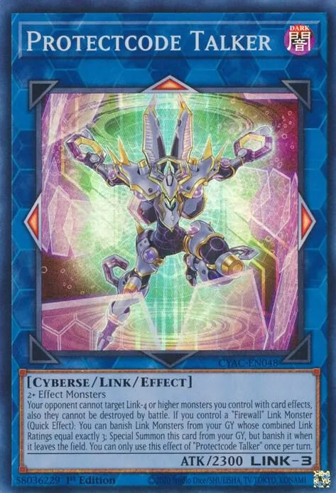 Protectcode Talker CYAC-EN048 Yu-Gi-Oh card from Cyberstorm Access