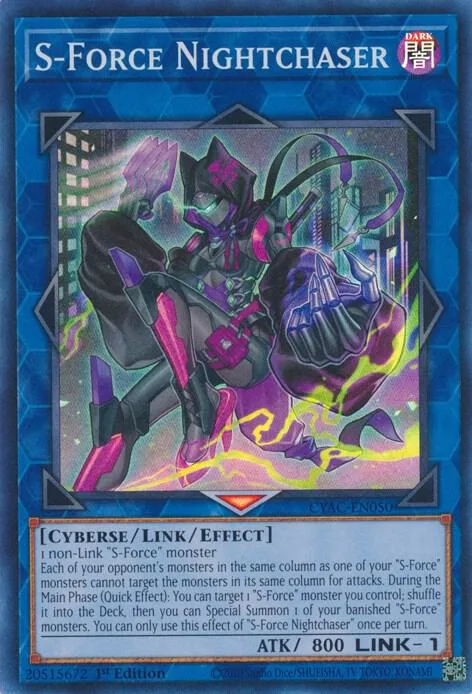 S-Force Nightchaser CYAC-EN050 Yu-Gi-Oh card from Cyberstorm Access