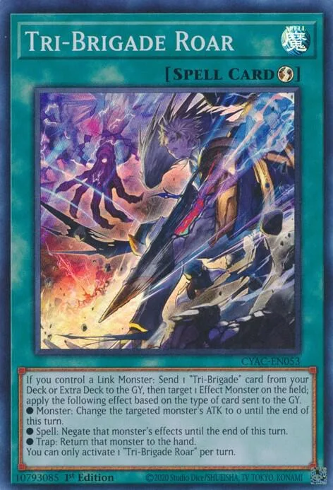 Tri-Brigade Roar CYAC-EN053 Yu-Gi-Oh card from Cyberstorm Access