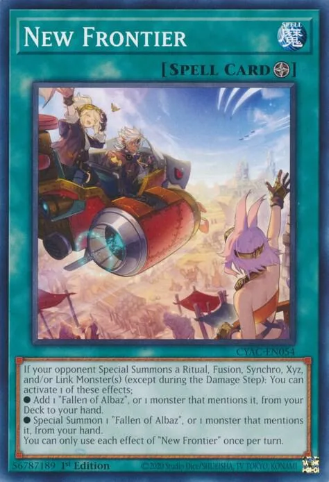 New Frontier CYAC-EN054 Yu-Gi-Oh card from Cyberstorm Access