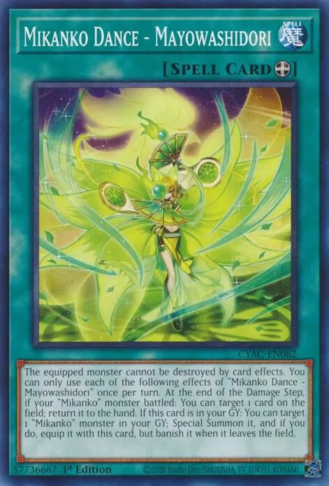 Mikanko Dance - Mayowashidori CYAC-EN062 Yu-Gi-Oh card from Cyberstorm Access
