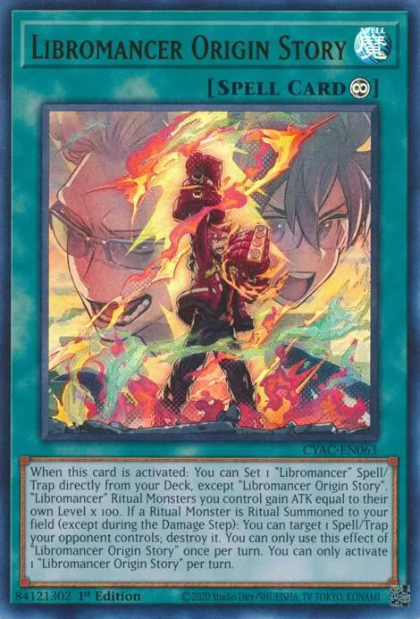 Libromancer Origin Story CYAC-EN063 Yu-Gi-Oh card from Cyberstorm Access
