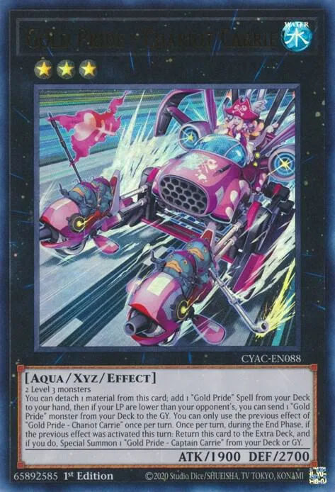 Gold Pride - Chariot Carrie CYAC-EN088 Yu-Gi-Oh card from Cyberstorm Access