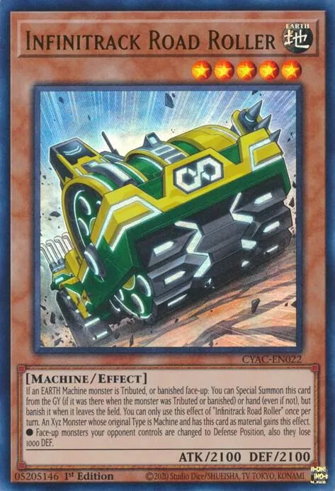 Infinitrack Road Roller CYAC-EN022 Yu-Gi-Oh card from Cyberstorm Access