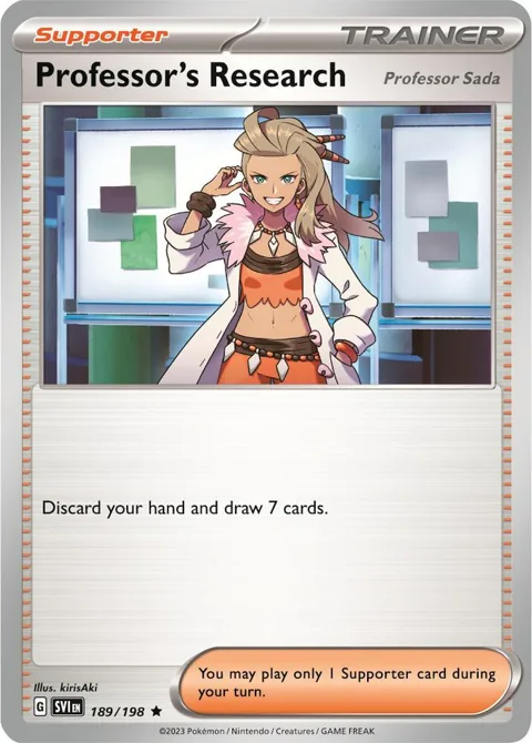 Professor's Research [Professor Sada] - 189/198 Non-Holo #189/198 Pokémon card from Deck Exclusives