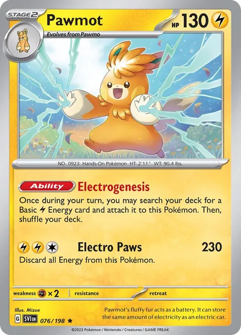 Pawmot #076/198 Pokémon card from Deck Exclusives