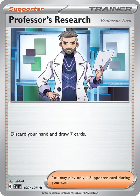 Professor's Research [Professor Turo] - 190/198 Non-Holo #190/198 Pokémon card from Deck Exclusives