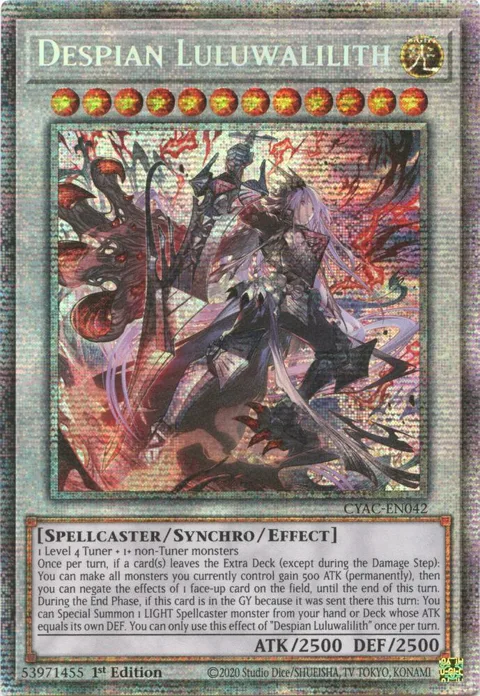 Despian Luluwalilith Starlight Rare CYAC-EN042 Yu-Gi-Oh card from Cyberstorm Access