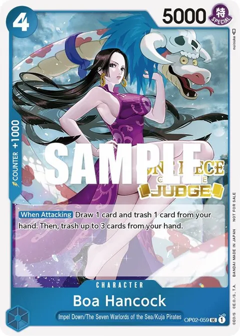 Boa Hancock Judge OP02-059 One Piece card from One Piece Promotion Cards