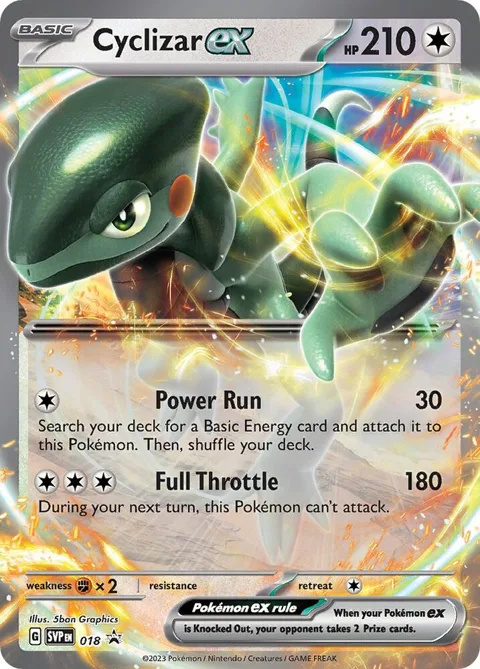 Cyclizar ex #018 Holofoil Pokémon card from Scarlet & Violet Promo Cards