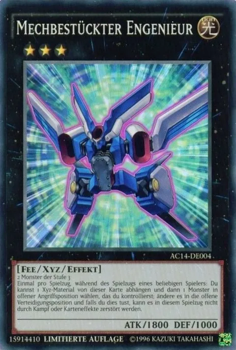 Mechquipped Angineer German - "Mechbestückter Engenieur" AC14-DE004 Yu-Gi-Oh card from Advent Calendar 2014 (Adventskalender ZEXAL-Edition)