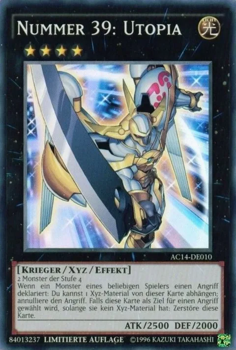 Number 39: Utopia German - "Nummer 39: Utopia" AC14-DE010 Yu-Gi-Oh card from Advent Calendar 2014 (Adventskalender ZEXAL-Edition)