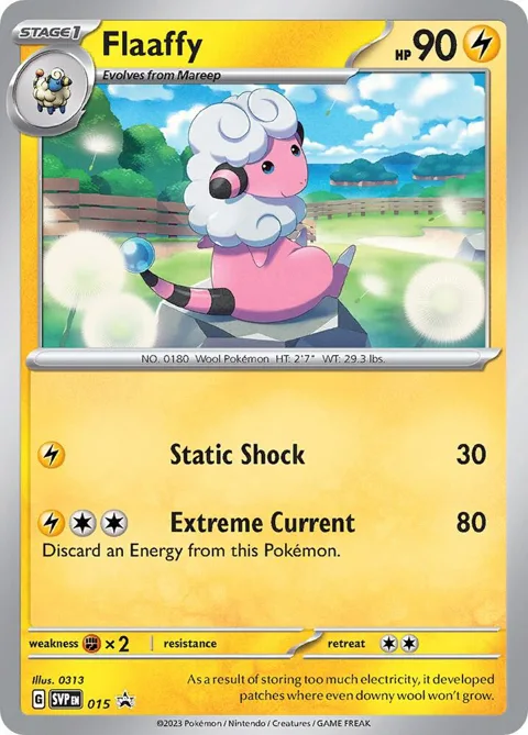 Flaaffy #015 Pokémon card from Scarlet & Violet Promo Cards