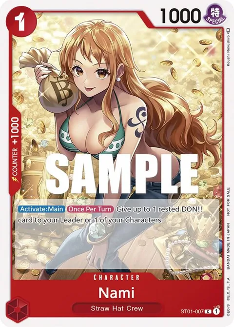Nami Tournament Pack Vol. 3 [Participant] ST01-007 One Piece card from One Piece Promotion Cards