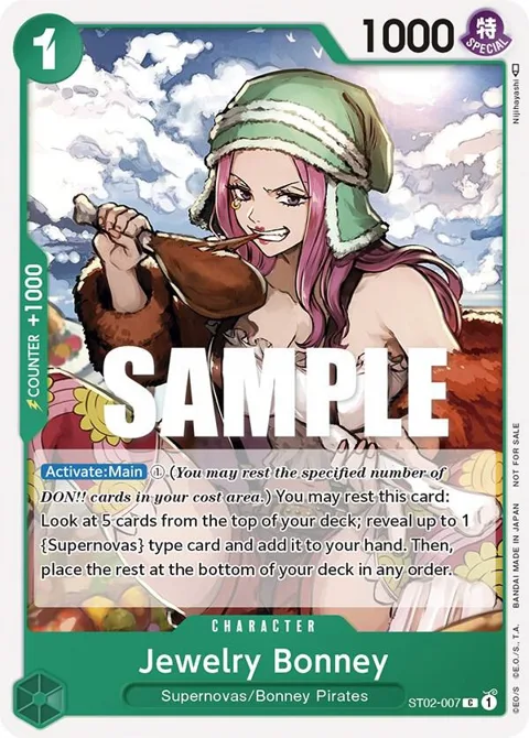 Jewelry Bonney Tournament Pack Vol. 3 [Participant] ST02-007 One Piece card from One Piece Promotion Cards