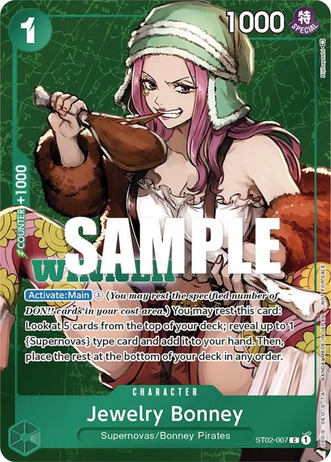 Jewelry Bonney Tournament Pack Vol. 3 [Winner] ST02-007 One Piece card from One Piece Promotion Cards