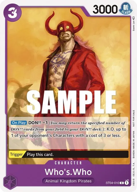 Who's.Who Tournament Pack Vol. 3 [Participant] ST04-010 One Piece card from One Piece Promotion Cards