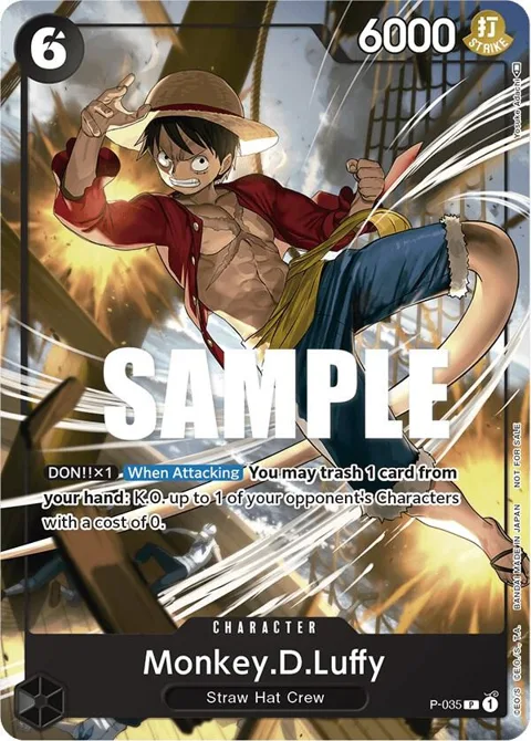 Monkey.D.Luffy Pirates Party Vol. 3 P-035 One Piece card from One Piece Promotion Cards